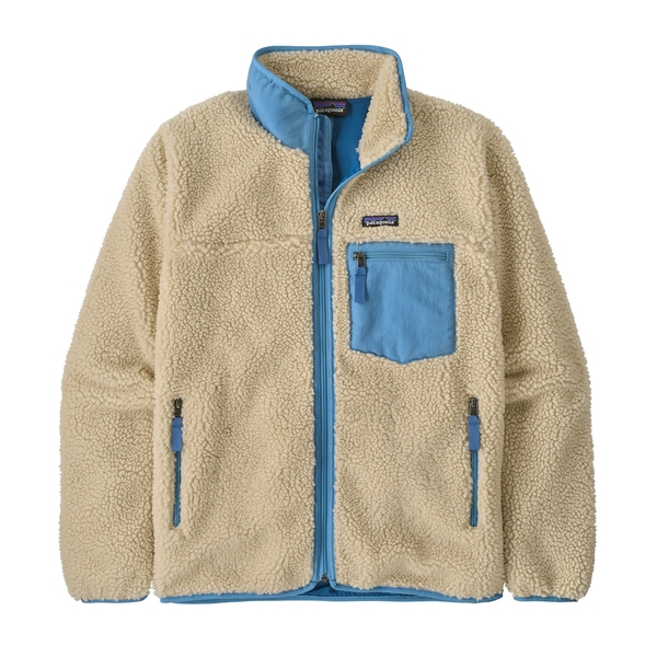 Patagonia Mens Classic Retro-X Jacket - Dark Natural w/Shore Blue